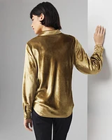 Long Sleeve Velvet Shirt