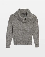 Zip Neck Dolman Sleeve Sweater