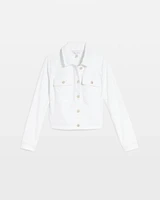 Petite Cropped Denim Jacket