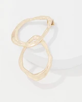 Gold Sculptural Hoop Earrings