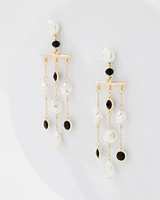 Black + White Statement Earrings