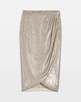 Sequin Wrap Skirt