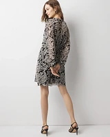 Petite Chiffon Surplice Mini Dress