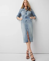 Denim Midi Dress