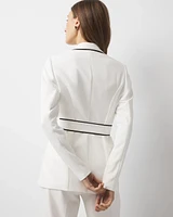 Relaxed Blazer with Piping