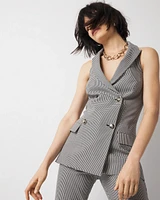 Gingham Halter Vest