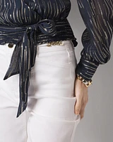 Wrap Waist Blouse