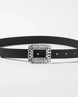 Crystal Buckle Pant Belt