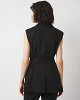 Belted Blazer Vest