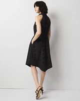 Cotton Eyelet Asymmetric Dress