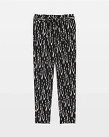 Jersey-Knit High-Rise Tapered Ankle Pants