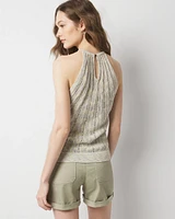Space Dye Halter Sweater Tank