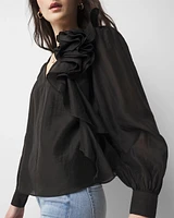 Ruffle Statement Blouse
