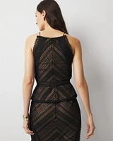 Lace Peplum Bustier