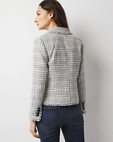 Petite Cropped Tweed Jacket