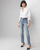 High-Rise Everyday Soft Denim™ Embellished Straight Jean