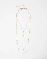Mixed Media Convertible Y Necklace
