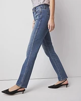 High-Rise Full Straight Jeans