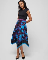 Handkerchief-Hem Midi Dress