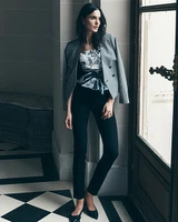 High-Rise Black Slim Jeans