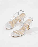 Silver Strappy Sandal