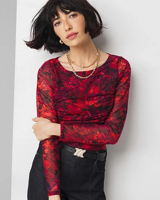 Ruched-Side Top