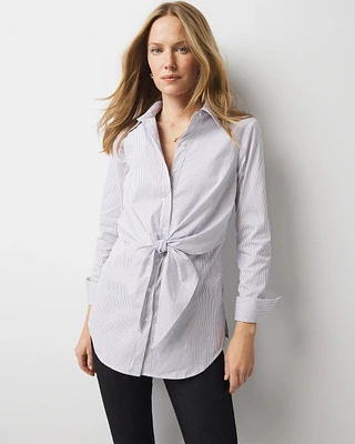 Petite Tie-Front Tunic