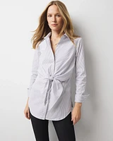 Petite Tie-Front Tunic