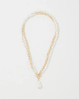 Gold + Pearl Convertible Pendant