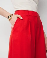 Petite Pleated Wide Leg Pant