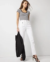 Petite Patch Pocket High-Rise Slim Jean