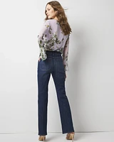Chain Detail High-Rise Bootcut Jean