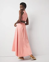 Cut-Out Collared Dress