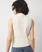 Toggle Button Sweater Vest