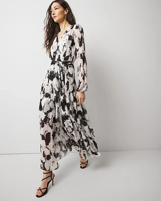 Petite Abstract Floral Maxi Dress