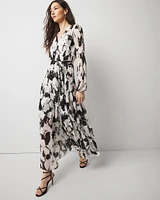 Petite Abstract Floral Maxi Dress