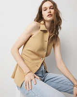 Collared Halter Vest