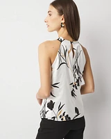 Crossover Satin Halter