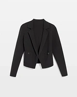 Cropped Sweater Blazer