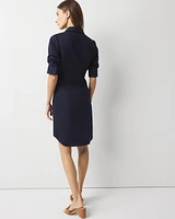 Ruched Shirt Dress
