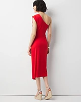 One-Shoulder Midi Dress