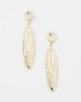 Gold Sculptural Statement Drop Earrings