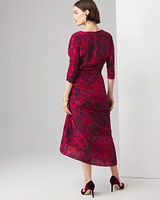 Ruched Midi Dress
