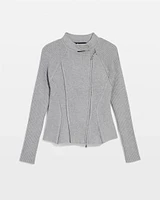 Moto Sweater Jacket