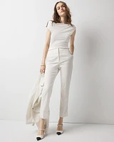 Off-The-Shoulder Shirred Top
