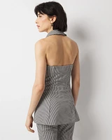 Gingham Halter Vest