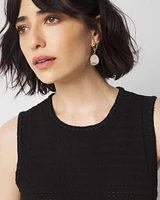 Contrast Trim Sweater Dress
