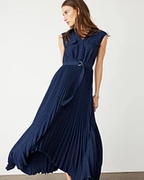 Petite Pleated Shirt Dress