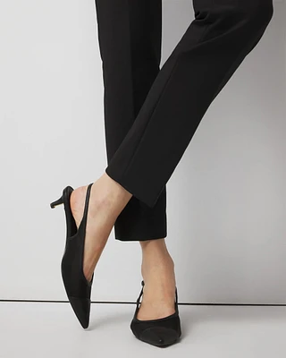 Mesh Kitten Heel Pump