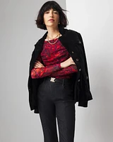 Ruched-Side Top